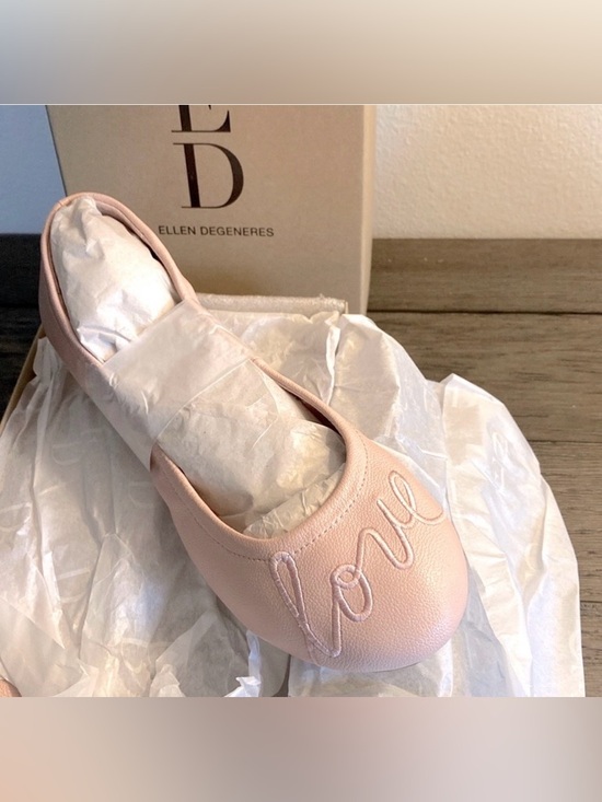 Ellen Degeneres Other - NIB [Ellen Degeneres] EG: 'Love' Langlee Ballet Flats Peony Pink Multiple Sizes!